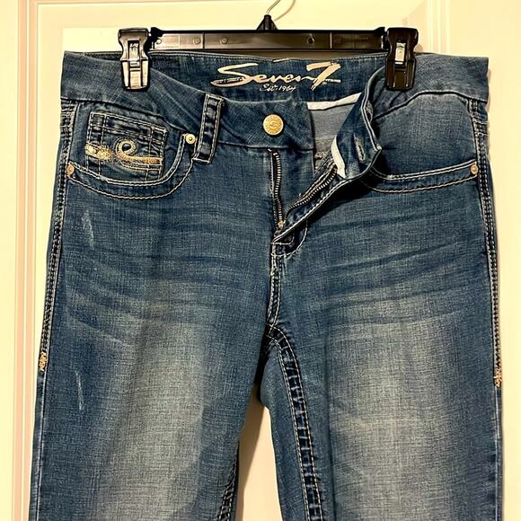 Seven7 Y2K Embellished Bootcut Jeans Women’s Size 10 - Picture 3 of 11